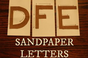 Sudbury Montessori Sandpaper Letters